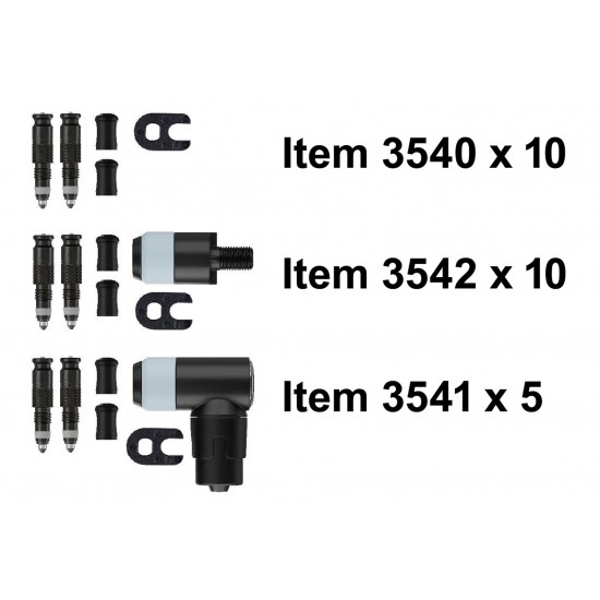 Schwalbe 3550 Clik Valve SV Starter Kit – 10×3540, 10×3542, 5×3541 Schwalbe 3550 Clik Valve SV Starter Kit – 10×3540, 10×3542, 5×3541