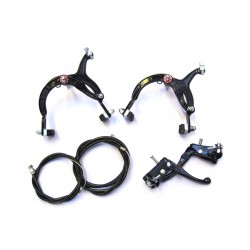CD BMX Front & Rear Brake Set inc. Levers & Cables – Black
