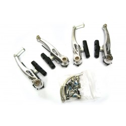 Alloy V-Brakes TEKTRO – Hi-Polish Silver F. & R. Set