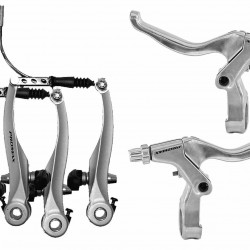 Complete 360840 Alloy V-Brakes PROMAX – Silver FULL SET Complete 360840 Alloy V-Brakes PROMAX – Silver FULL SET
