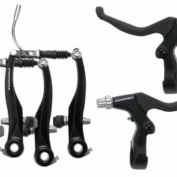 Complete 360859 Alloy V-Brakes PROMAX – Black FULL SET Complete 360859 Alloy V-Brakes PROMAX – Black FULL SET