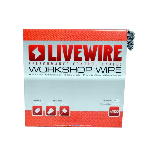 Livewire ATB Barrel Galvanised Inner Brake Cable 100/Box Livewire ATB Barrel Galvanised Inner Brake Cable 100/Box