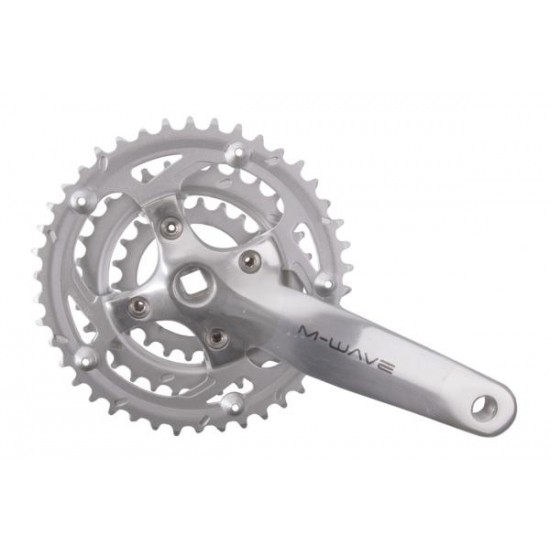 M-WAVE Alloy 22/32/42T x 170mm Chainset – Silver M-WAVE Alloy 22/32/42T x 170mm Chainset – Silver