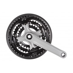 CD Steel 28/38/48T x 170mm Chainset – Black/Grey CD Steel 28/38/48T x 170mm Chainset – Black/Grey