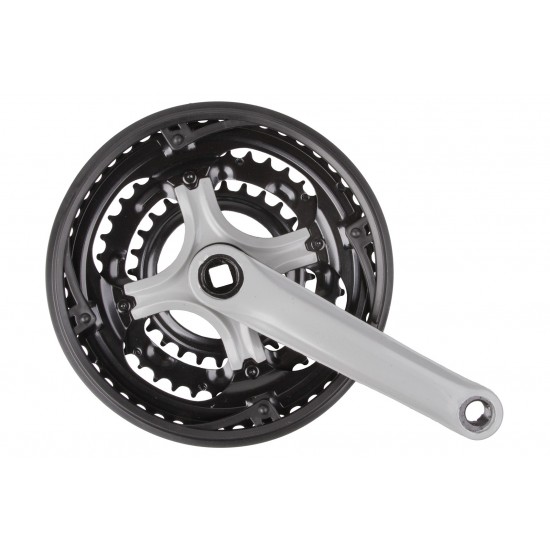 CD Steel 28/38/48T x 170mm Chainset – Black/Grey CD Steel 28/38/48T x 170mm Chainset – Black/Grey