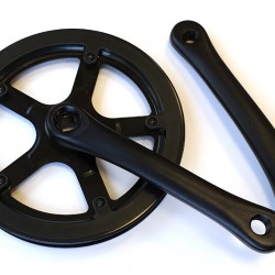 CD 3/32″ x 46T x 170mm Alloy Single Chainset – Black