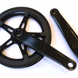 CD 3/32″ x 44T x 170mm Steel Single Chainset – Black