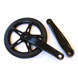 CD 3/32″ x 44T x 170mm Steel Single Chainset – Black