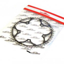 Sunrace RX0 ALLOY Road Chainring – Black, 52T, 5 Bolts, 130mm BCD Sunrace RX0 ALLOY Road Chainring – Black, 52T, 5 Bolts, 130mm BCD