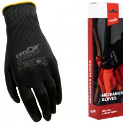 Cyclon Working Gloves – Size M.10 – Yellow Set of 3 Pairs