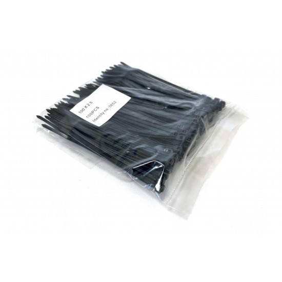CD BULK 2.5mm x 100mm Cable Zip Ties – Pack of 100 CD BULK 2.5mm x 100mm Cable Zip Ties – Pack of 100