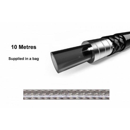 Elvedes 182040-10 Braided Outer Brake Cable – Titanium 10m