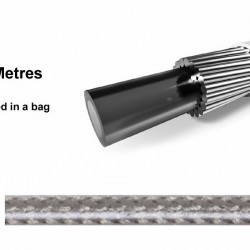 Elvedes 182043 Braided Outer Gear Cable – 5mm Titanium 10m Elvedes 182043 Braided Outer Gear Cable – 5mm Titanium 10m