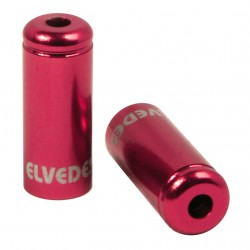 Elvedes Aluminum Sealed Ferrules – 5mm Red Pack of 10 CP2012004