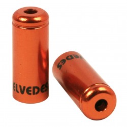 Elvedes Aluminum Sealed Ferrules – 5mm Orange Pack of 10 CP2012006