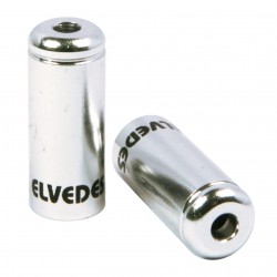 Elvedes Aluminum Sealed Ferrules – 4mm Silver Pack of 50 ELV2012007