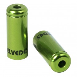 Elvedes Aluminum Sealed Ferrules – 4mm Green Pack of 10 CP2012011