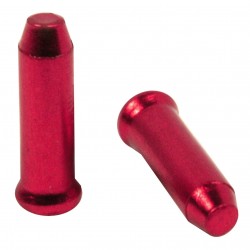 Elvedes Aluminium Endcaps – 2.3mm Red Pack of 10 CP2012015