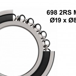 Elvedes 2020055 MAX Sealed Bearing 698 2RS MAX Elvedes 2020055 MAX Sealed Bearing 698 2RS MAX