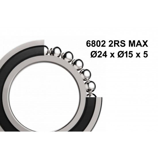Elvedes 2020060 MAX Sealed Bearing 6802 2RS MAX Elvedes 2020060 MAX Sealed Bearing 6802 2RS MAX