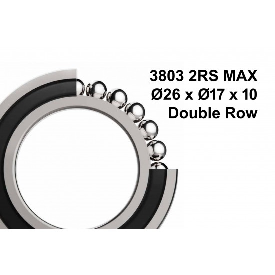 Elvedes 2020067 MAX Sealed Bearing Double Row 3803 2RS MAX Elvedes 2020067 MAX Sealed Bearing Double Row 3803 2RS MAX