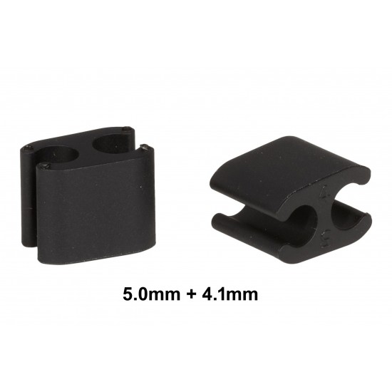 Elvedes Plastic Duo Cable Clips – Black Pack of 10 CP2020103 Elvedes Plastic Duo Cable Clips – Black Pack of 10 CP2020103