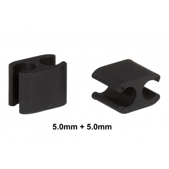 Elvedes Plastic Duo Cable Clips – Black Pack of 10 CP2020104 Elvedes Plastic Duo Cable Clips – Black Pack of 10 CP2020104