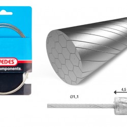 Elvedes 2021056 Stainless Inner Gear Cable – 31 Strands/1.1mm Ea Elvedes 2021056 Stainless Inner Gear Cable – 31 Strands/1.1mm Ea