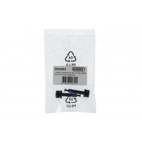 Elvedes 2022053 Flatmount Bolts for Shimano – M5 x 28mm Pr Elvedes 2022053 Flatmount Bolts for Shimano – M5 x 28mm Pr