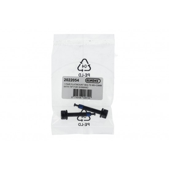 Elvedes 2022054 Flatmount Bolts for Shimano – M5 x 33mm Pr Elvedes 2022054 Flatmount Bolts for Shimano – M5 x 33mm Pr