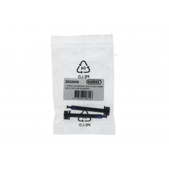 Elvedes 2022056 Flatmount Bolts for Shimano – M5 x 43mm Pr Elvedes 2022056 Flatmount Bolts for Shimano – M5 x 43mm Pr