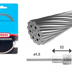 Elvedes 6411RVS Stainless Inner Brake Cable – Road Ea Elvedes 6411RVS Stainless Inner Brake Cable – Road Ea