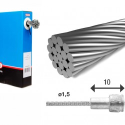 Elvedes 6411RVS Stainless Inner Brake Cable – Road 100 Elvedes 6411RVS Stainless Inner Brake Cable – Road 100