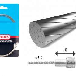 Elvedes 6411RVS-SLICK Stainless Inner Brake Cable – Road Ea Elvedes 6411RVS-SLICK Stainless Inner Brake Cable – Road Ea