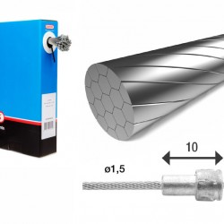 Elvedes 6411RVS-SLICK Stainless Inner Brake Cable – Road 100 Elvedes 6411RVS-SLICK Stainless Inner Brake Cable – Road 100