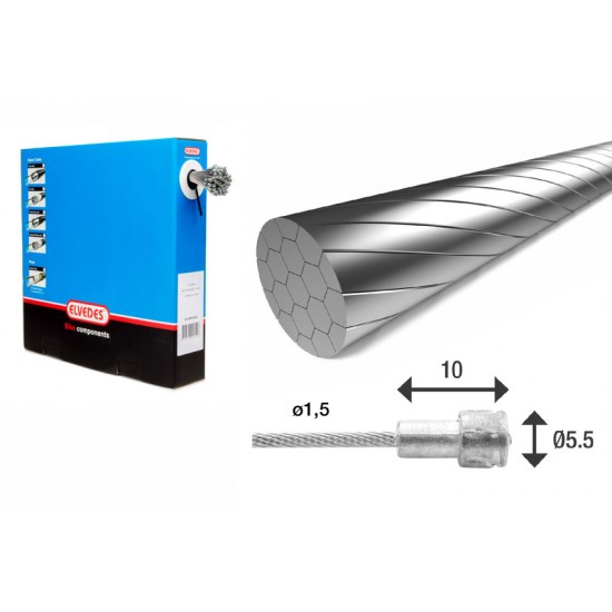 Elvedes 6411RVS-SLICK Stainless Inner Brake Cable – Road 100