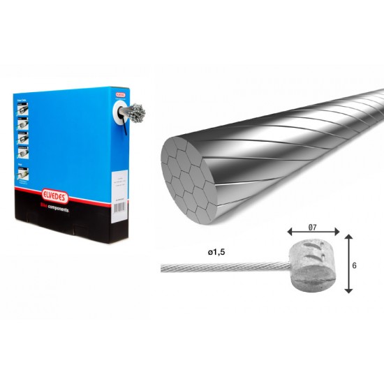 Elvedes 6426RVS-SLICK Stainless Inner Brake Cable – ATB 100 Elvedes 6426RVS-SLICK Stainless Inner Brake Cable – ATB 100