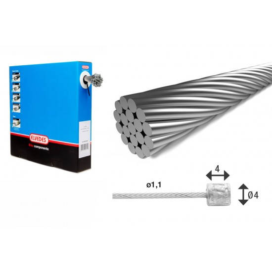 Elvedes 6472RVS Stainless Inner Gear Cable 100