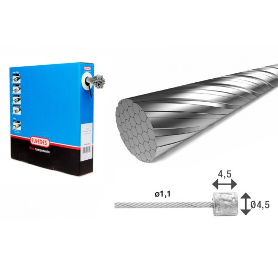 Elvedes 6472RVS-SHIM-49-SLICK Stainless Inner Gear Cable 50