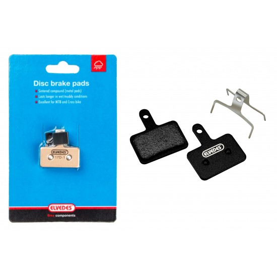 Elvedes 6854 Medium Metallic Disc Brake Pads – Shimano/Tektro Pr Elvedes 6854 Medium Metallic Disc Brake Pads – Shimano/Tektro Pr