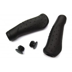 D2O BULK Krayton Rubber Comfort Grips – Black Pair