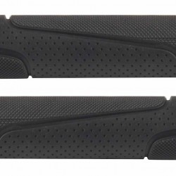 D2O BULK 410252 Rubber ATB Grips – Black Pair