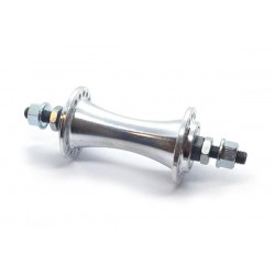CD Front Nutted Road Hub 14Gx36H, 5/16 Axle, Silver