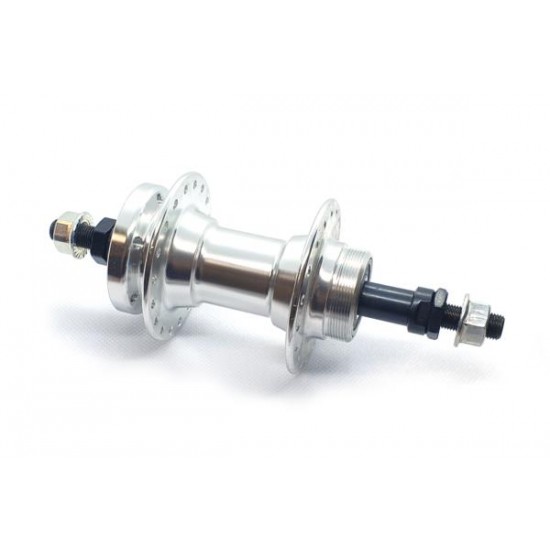CD Rear Nutted Disc Hub 14Gx36H, Screw On, Silver