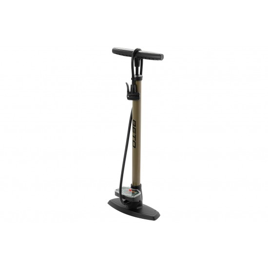 BETO Steel Air Jet Floor Pump With Gauge – Silver BETO Steel Air Jet Floor Pump With Gauge – Silver