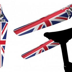 Velox Under Saddle Snap-On Fender – Union Jack Design