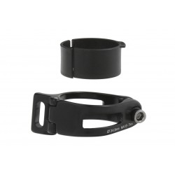CD Front Derailleur Clamp – 31.8mm/34.9mm, Black