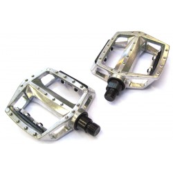 D2O BULK Platform Alloy Pedals – Silver 1/2 inch Pair