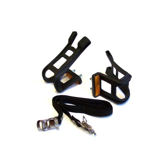 CD ATB Toe Clips & Straps – Black Pair