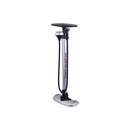 Giyo GF-54 Track Pump with Gauge and Steel Barrel